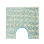 Sky Blue Home Co. Amelie Popcorn Contour mat with a woven popcorn texture and subtle geometric pattern on a white background.