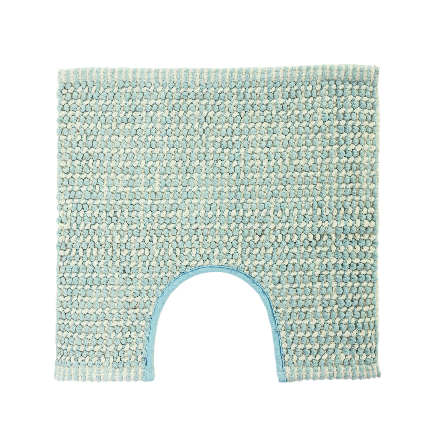Sky Blue Home Co. Amelie Popcorn Contour mat with a woven popcorn texture and subtle geometric pattern on a white background.