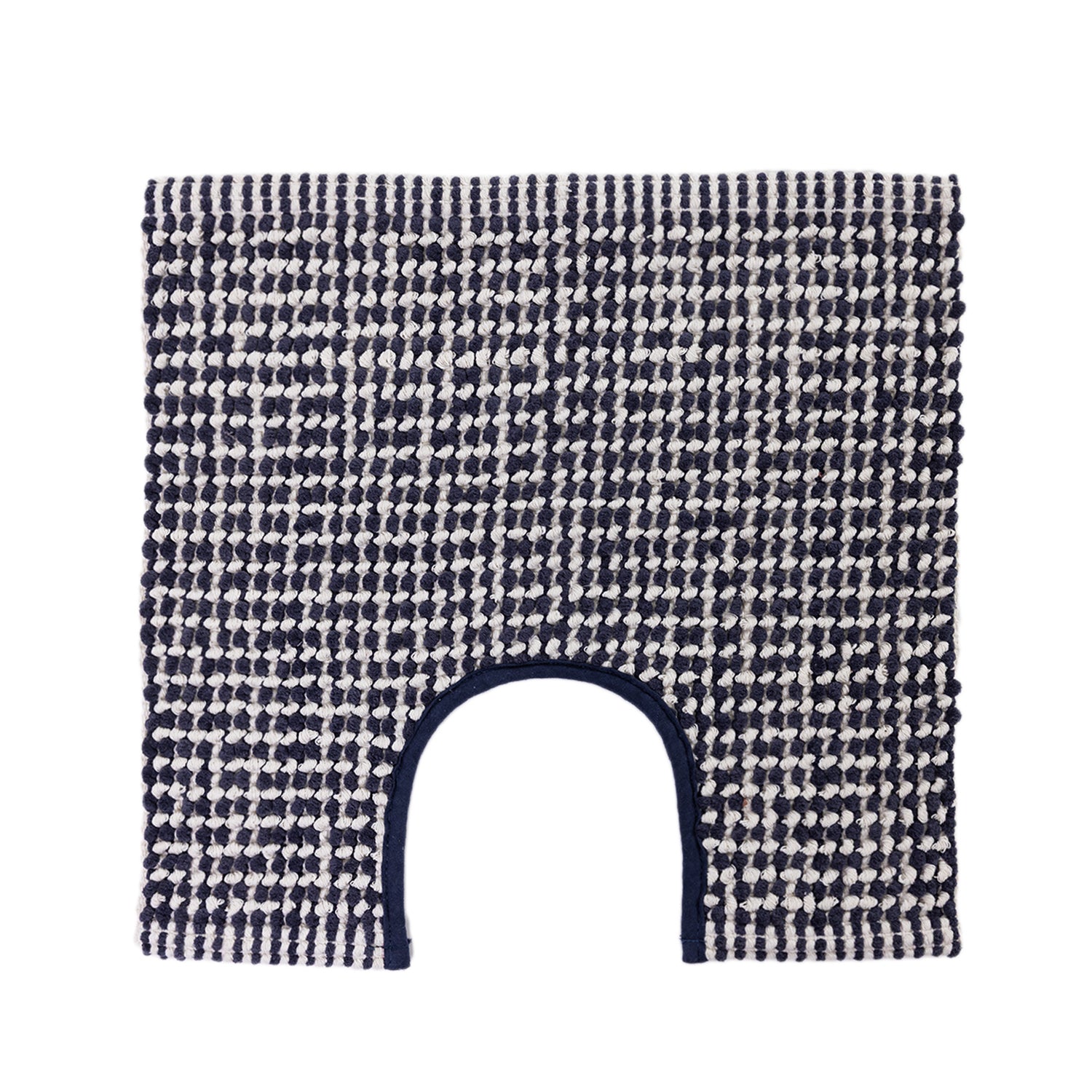 Smoke Home Co. Amelie Popcorn Contour mat with a woven popcorn texture and subtle geometric pattern on a white background.