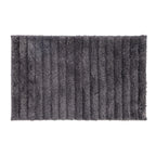 Home Co. Boston Plush Bathmat in Charcoal featuring a soft plush pile with a subtle ribbed texture.