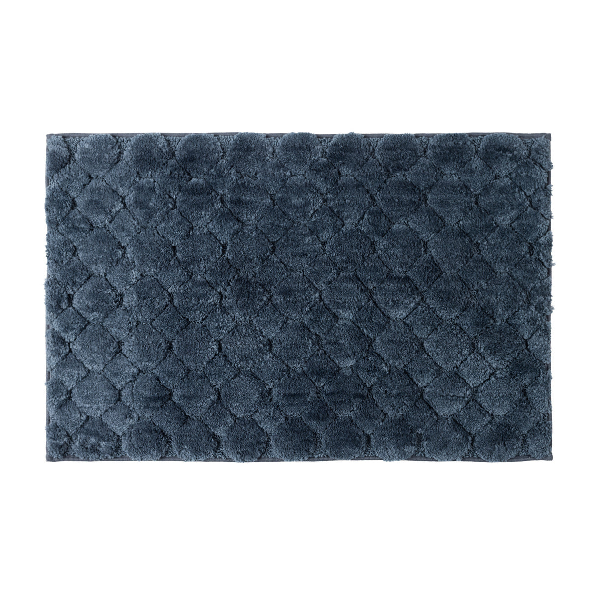 Solace Pebble Bathmat in Ebony with a deep dark finish and raised pebble-inspired texture on a white background.