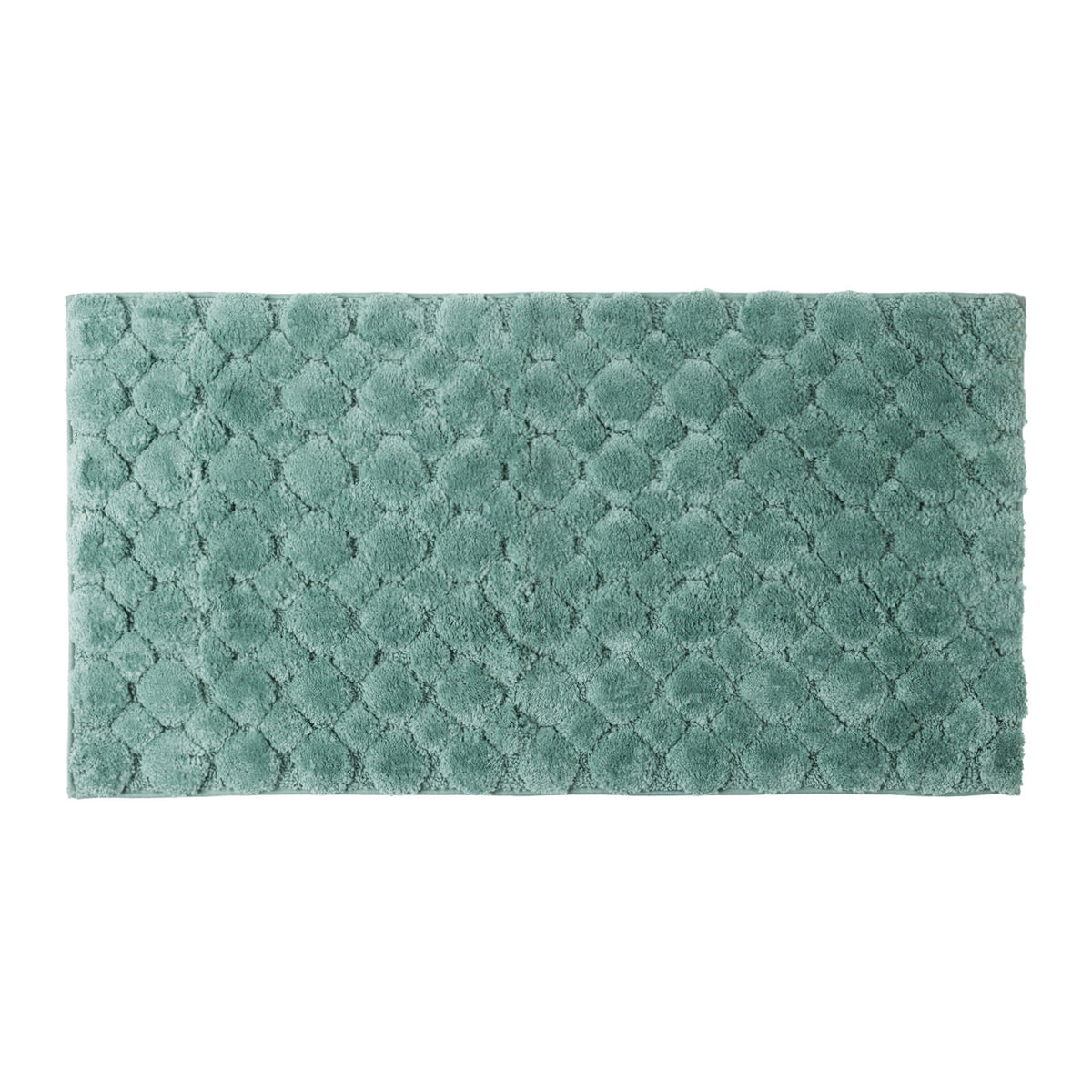 Solace Pebble Runner in Eucalyptus featuring a plush pebble-inspired pattern on a white background.