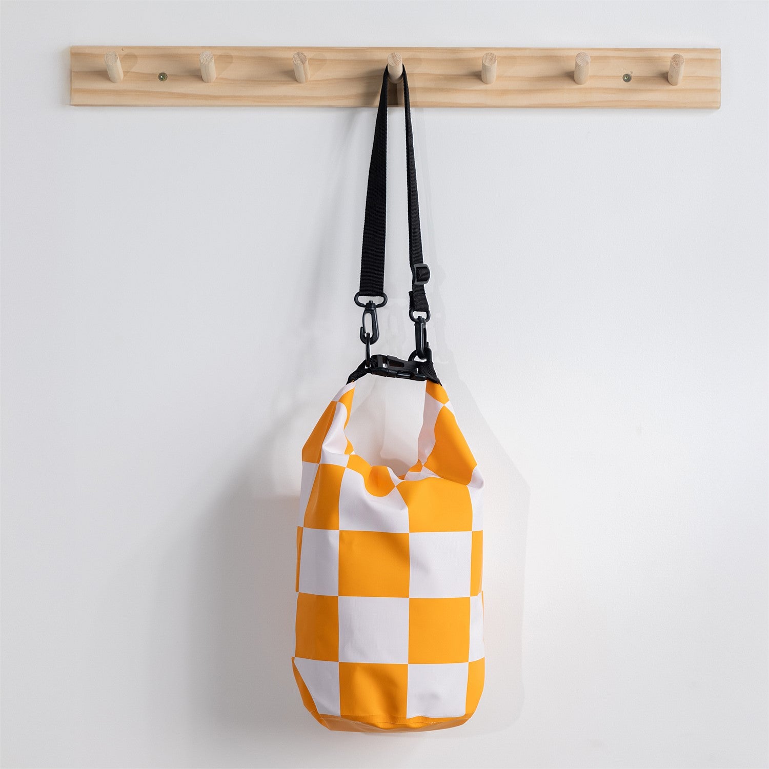 Seaside Supplies Waterproof Beach Bag Check Yellow 8L
