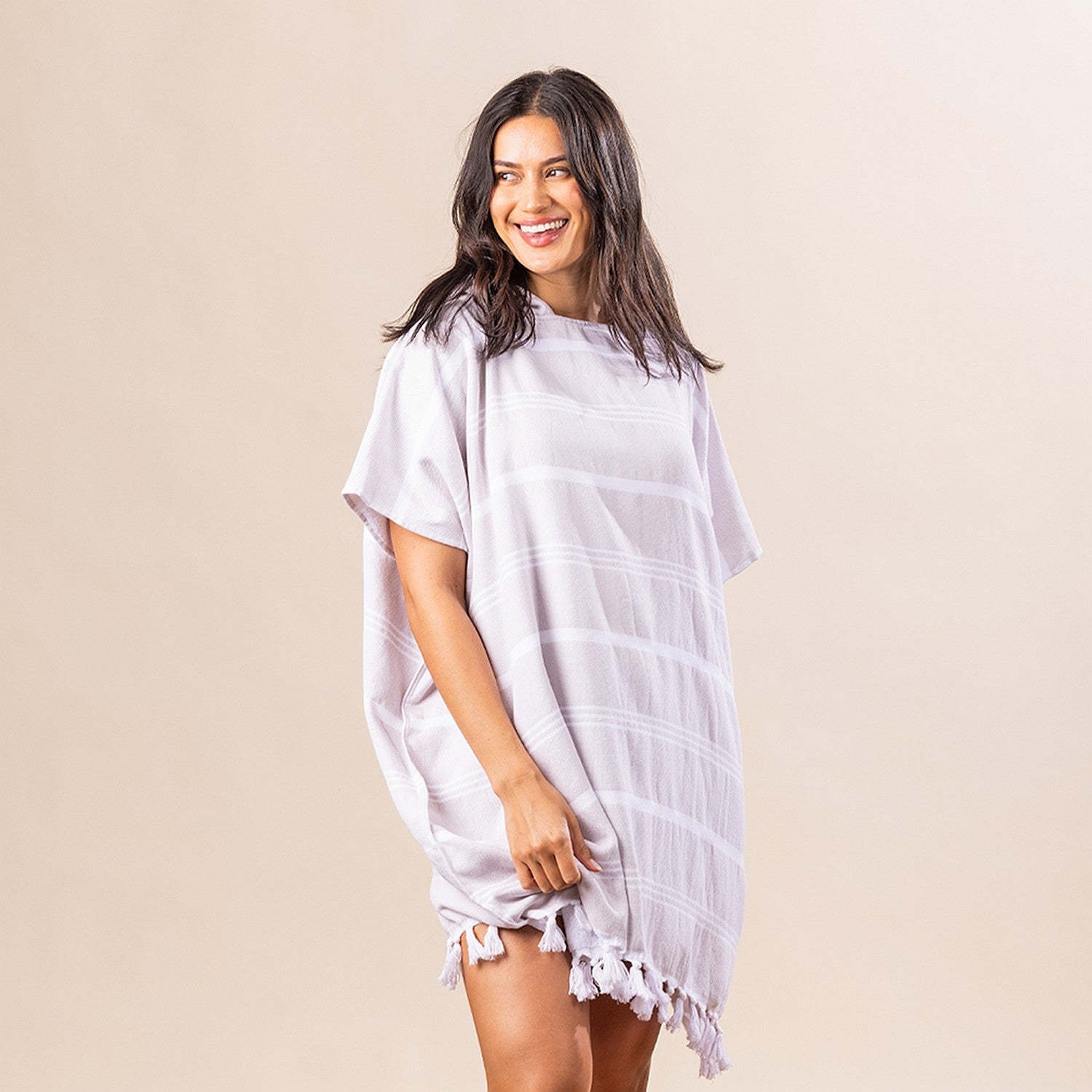 Cove St Tropez Adult Poncho Stone