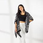 Sirene Jessica Border Print Open Kaftan