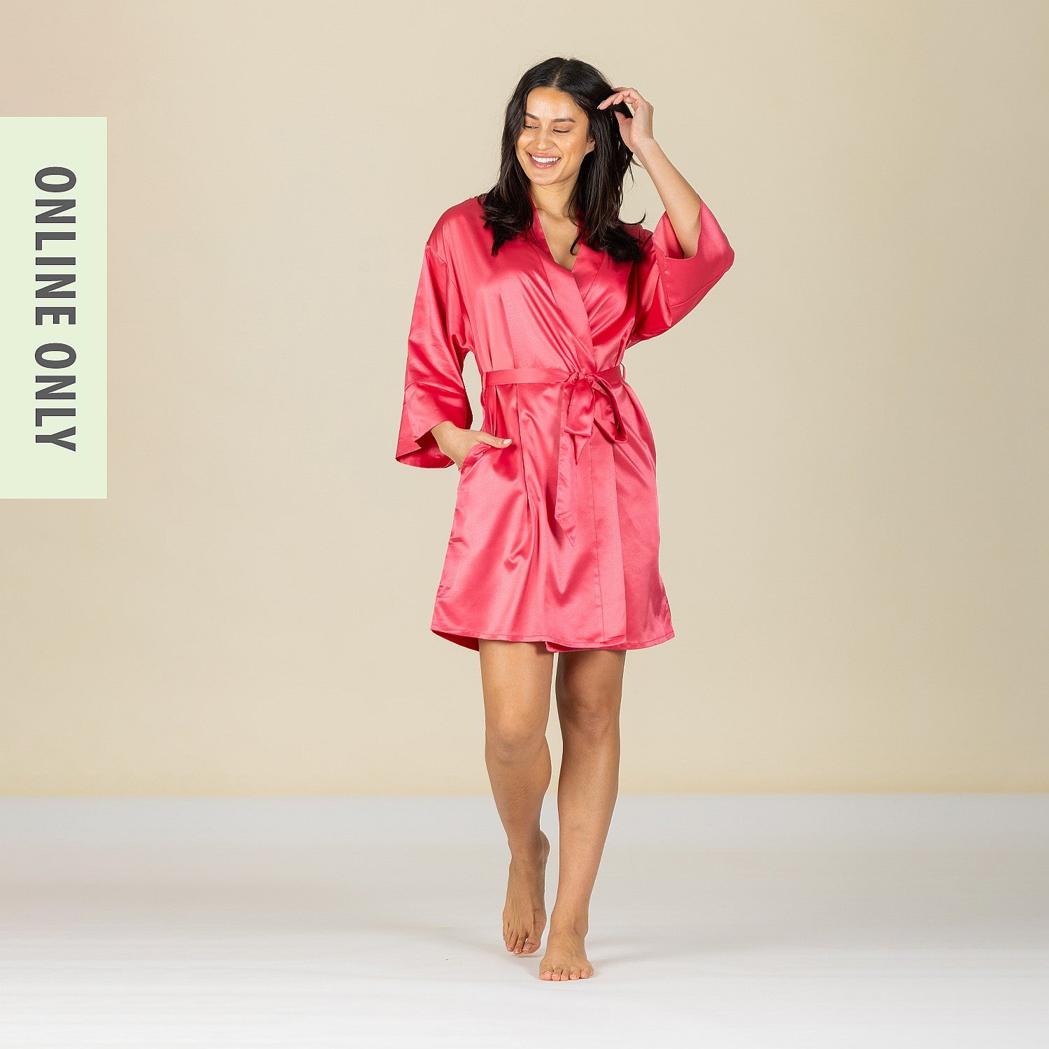 Design Republique Dakota Satin Bathrobe