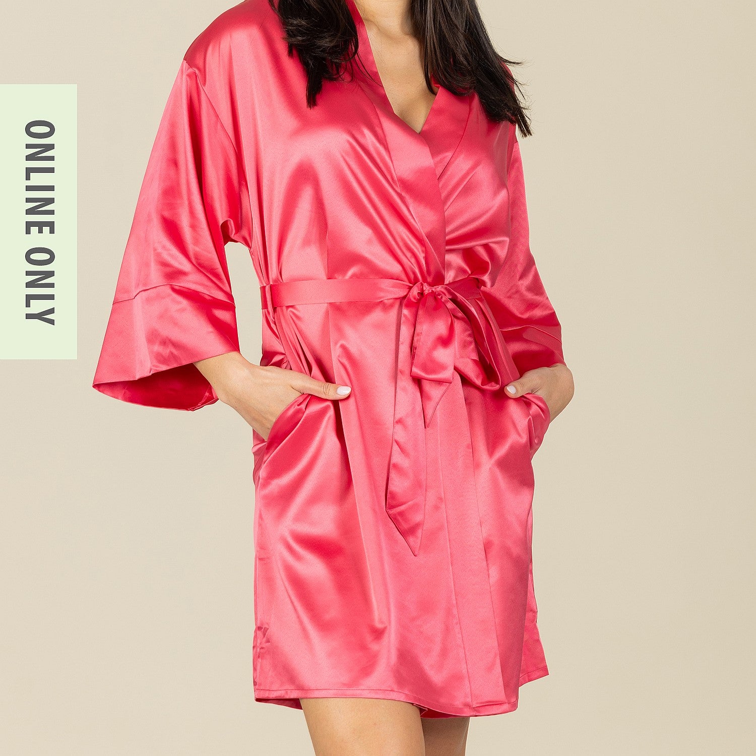 Design Republique Dakota Satin Bathrobe
