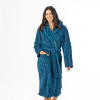 Design Republique Carine Cable Hooded Robe