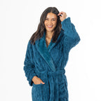 Design Republique Carine Cable Hooded Robe
