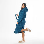 Design Republique Carine Cable Hooded Robe