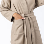 Design Republique Ashley Unisex Waffle Robe Mocha