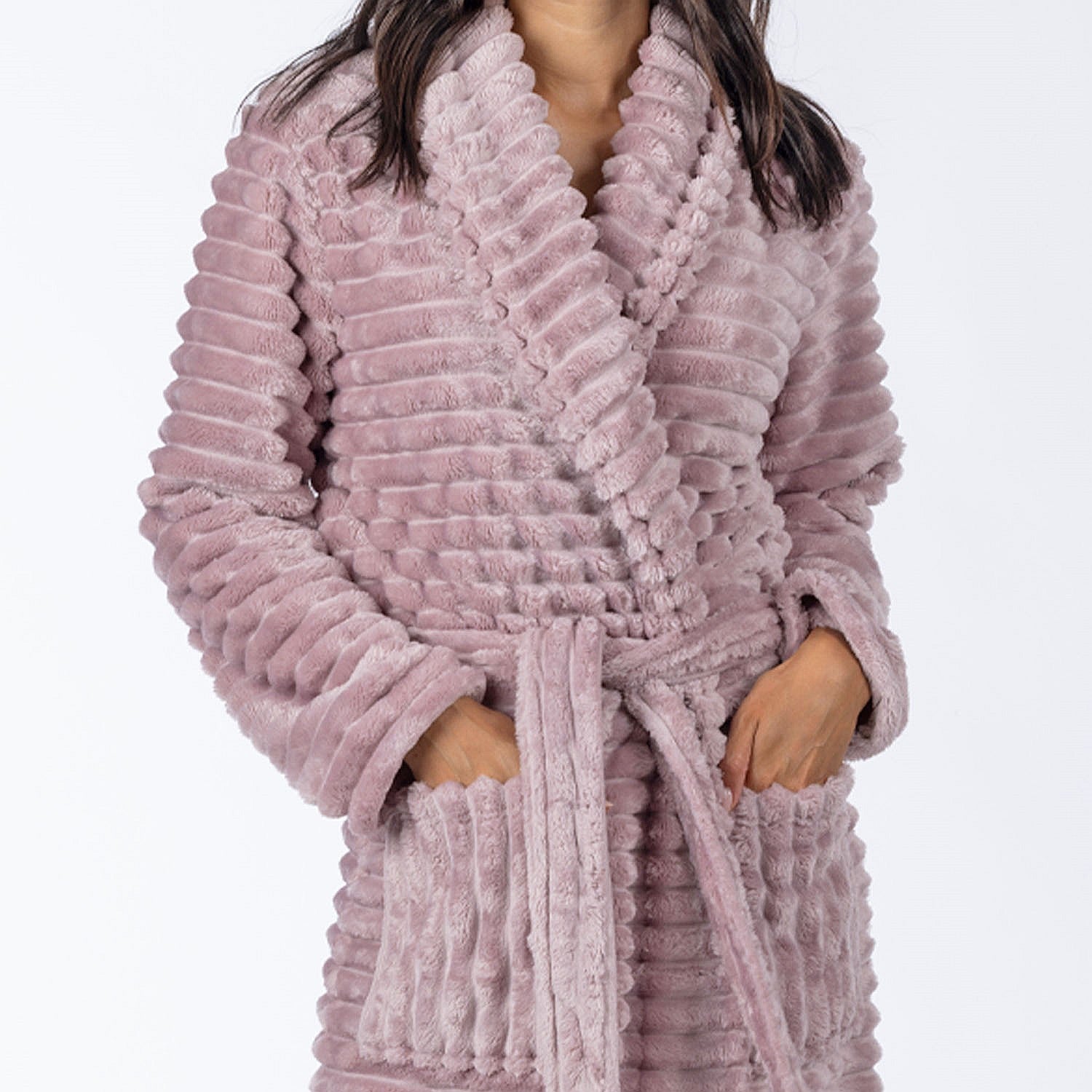 Solace Super Plush Ribbed Bathrobe
