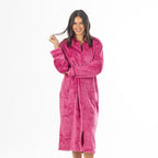 Gracious Living Lizzy Zip Front Plush Bathrobe