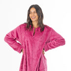 Gracious Living Lizzy Zip Front Plush Bathrobe
