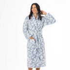 Eden Emma Floral Plush 3/4 Bathrobe