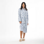 Eden Emma Floral Plush 3/4 Bathrobe