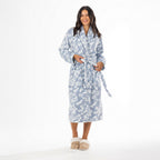 Eden Emma Floral Plush 3/4 Bathrobe