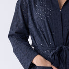 Gracious Living Sienna Embroidered Bathrobe
