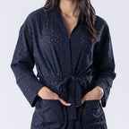 Gracious Living Sienna Embroidered Bathrobe