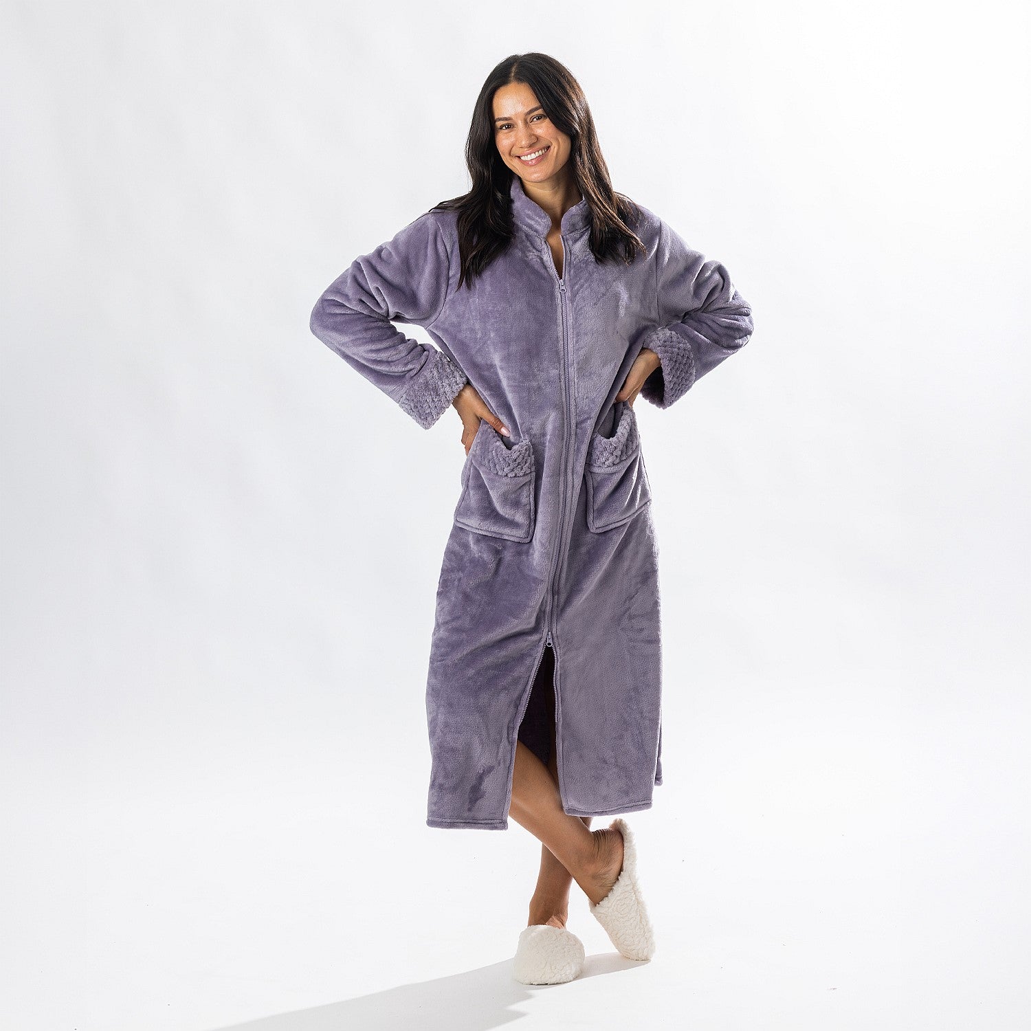 Solace Zip Front Bathrobe