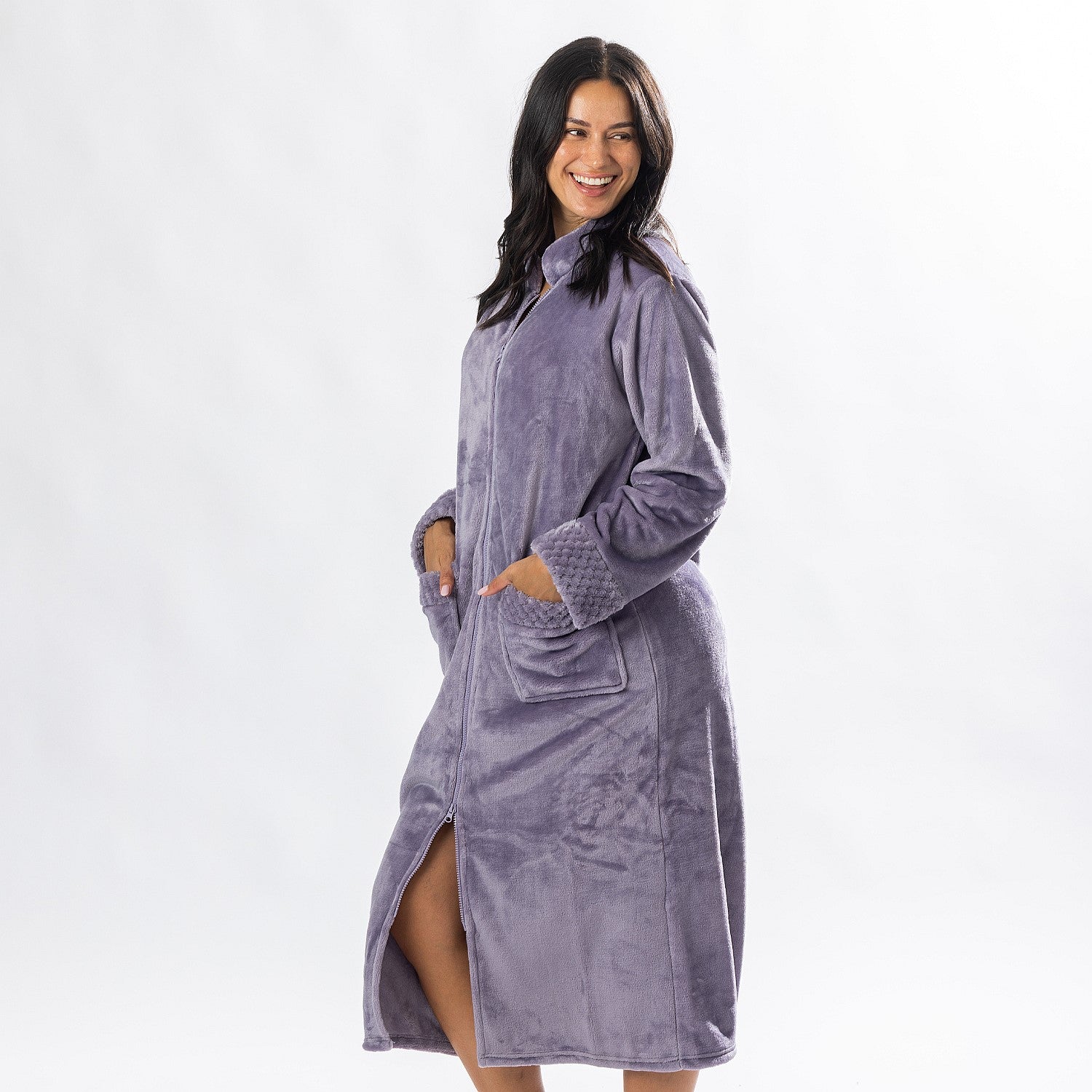 Solace Zip Front Bathrobe