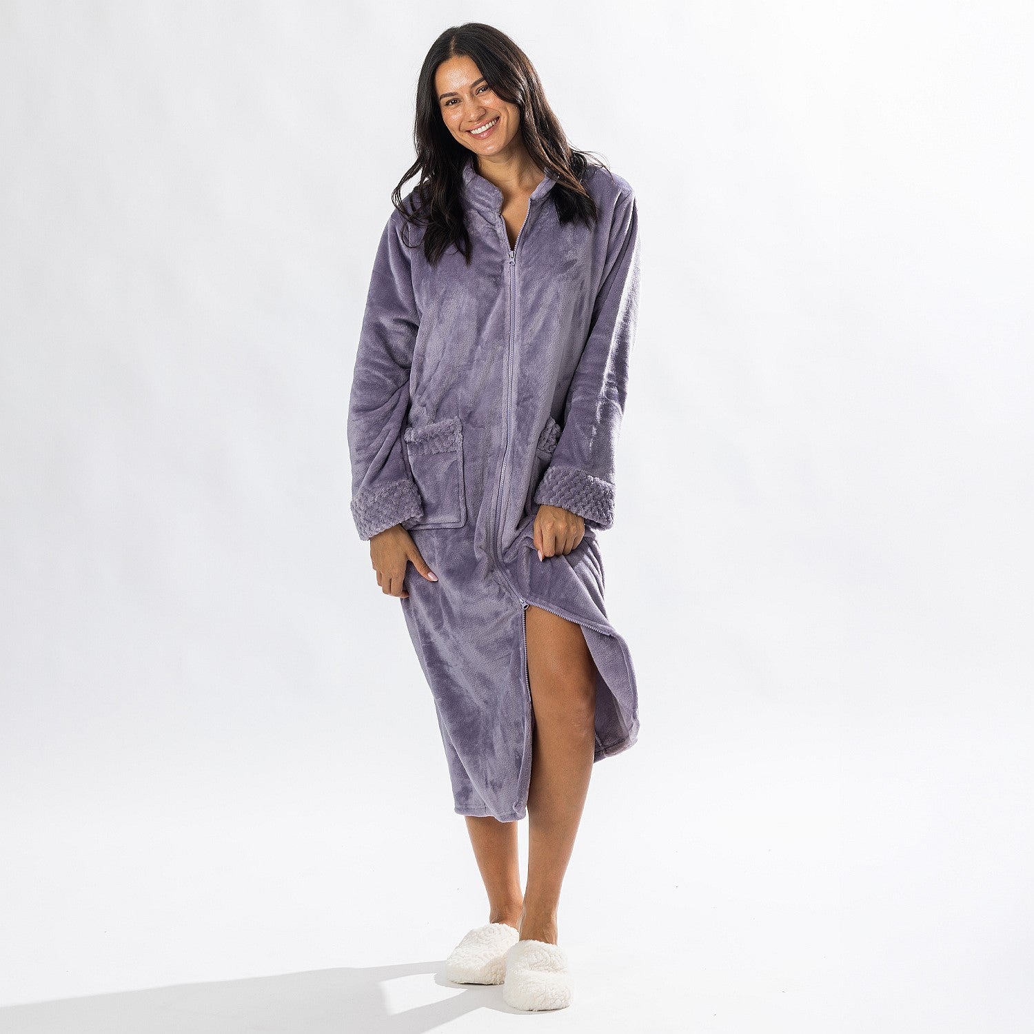 Solace Zip Front Bathrobe