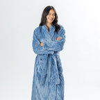 Design Republique Ribbed Super Plush Bathrobe