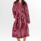 Design Republique Ribbed Super Plush Bathrobe