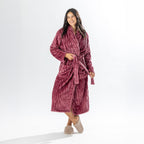 Design Republique Ribbed Super Plush Bathrobe
