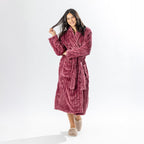Design Republique Ribbed Super Plush Bathrobe