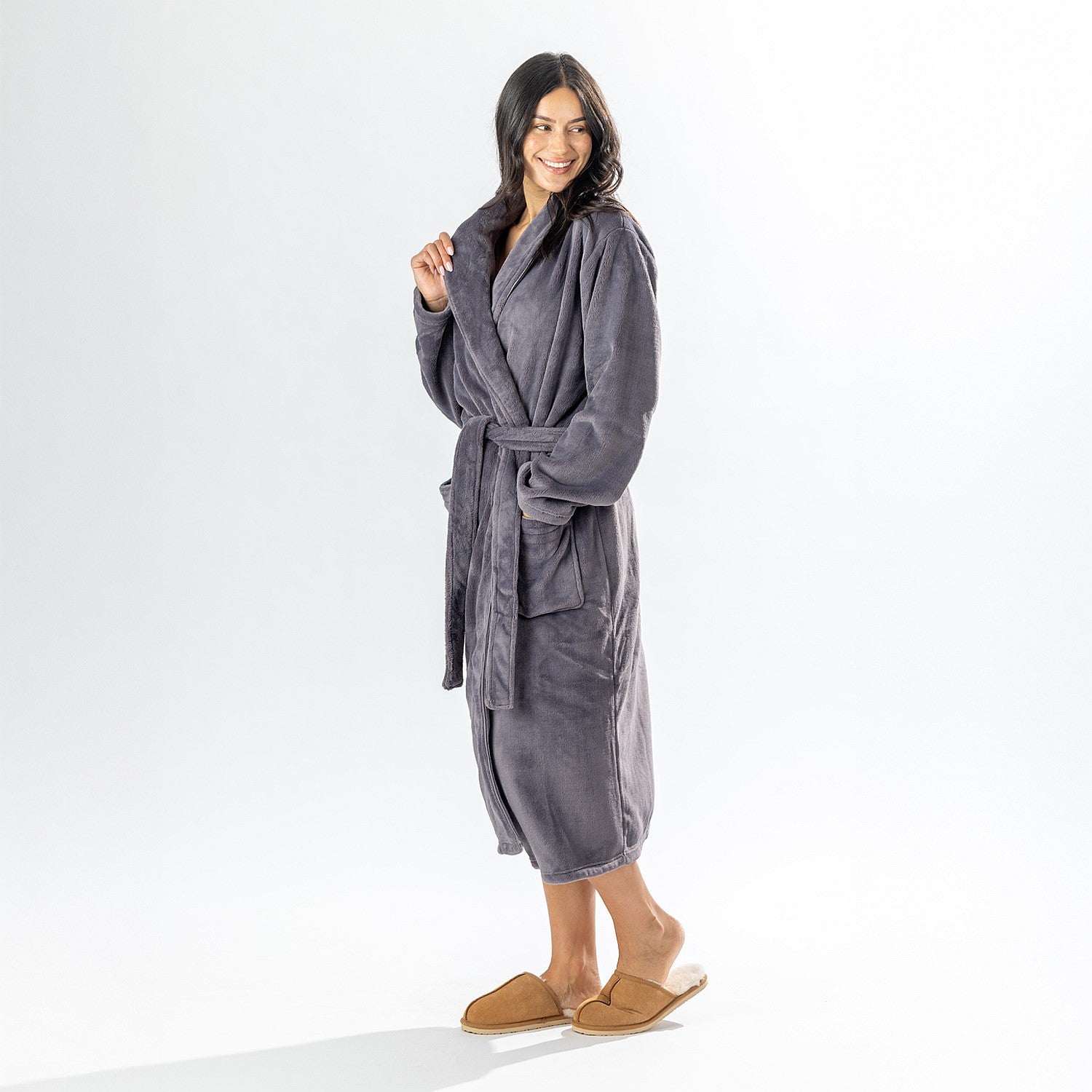 Solace So Soft Plush 3/4 Bathrobe