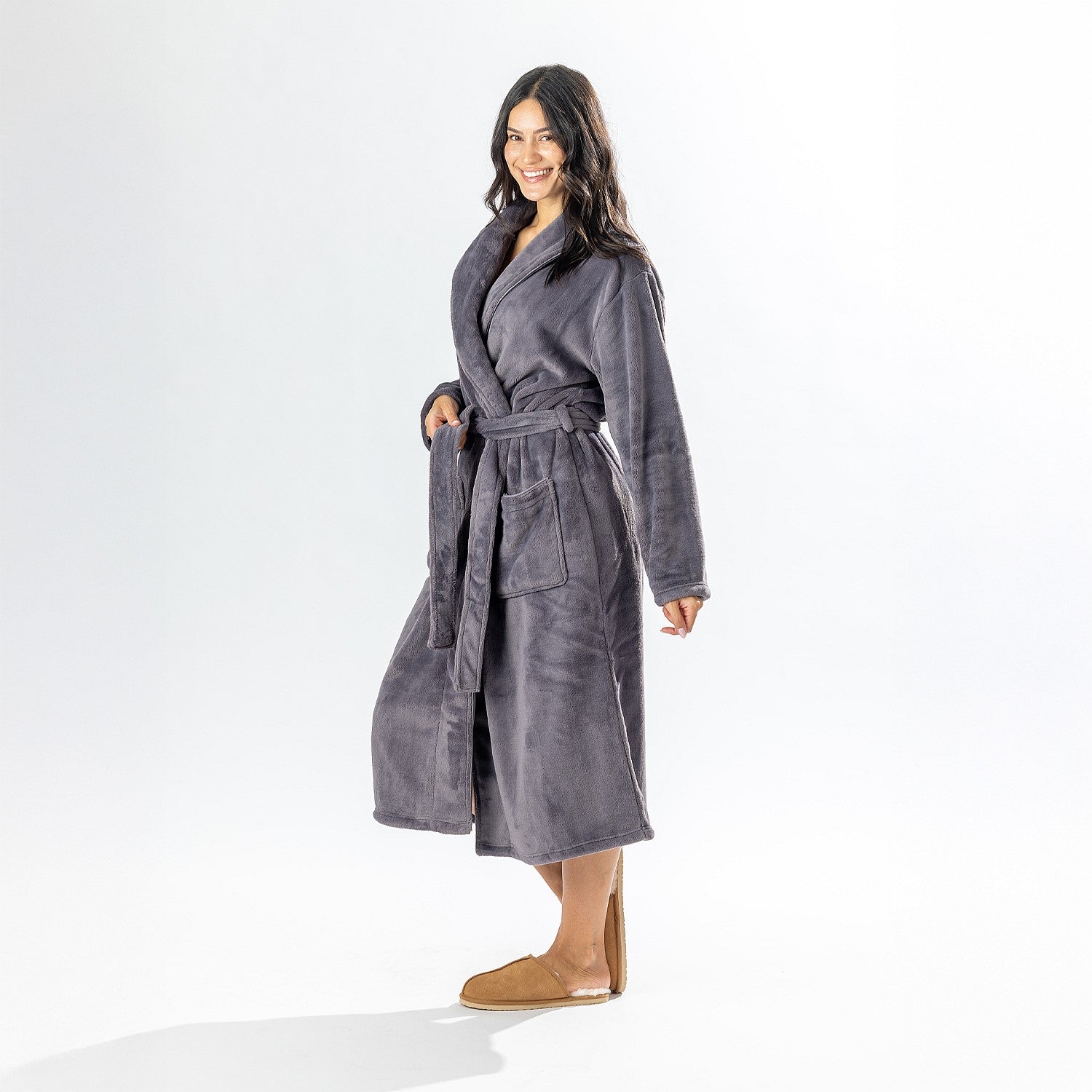 Solace So Soft Plush 3/4 Bathrobe