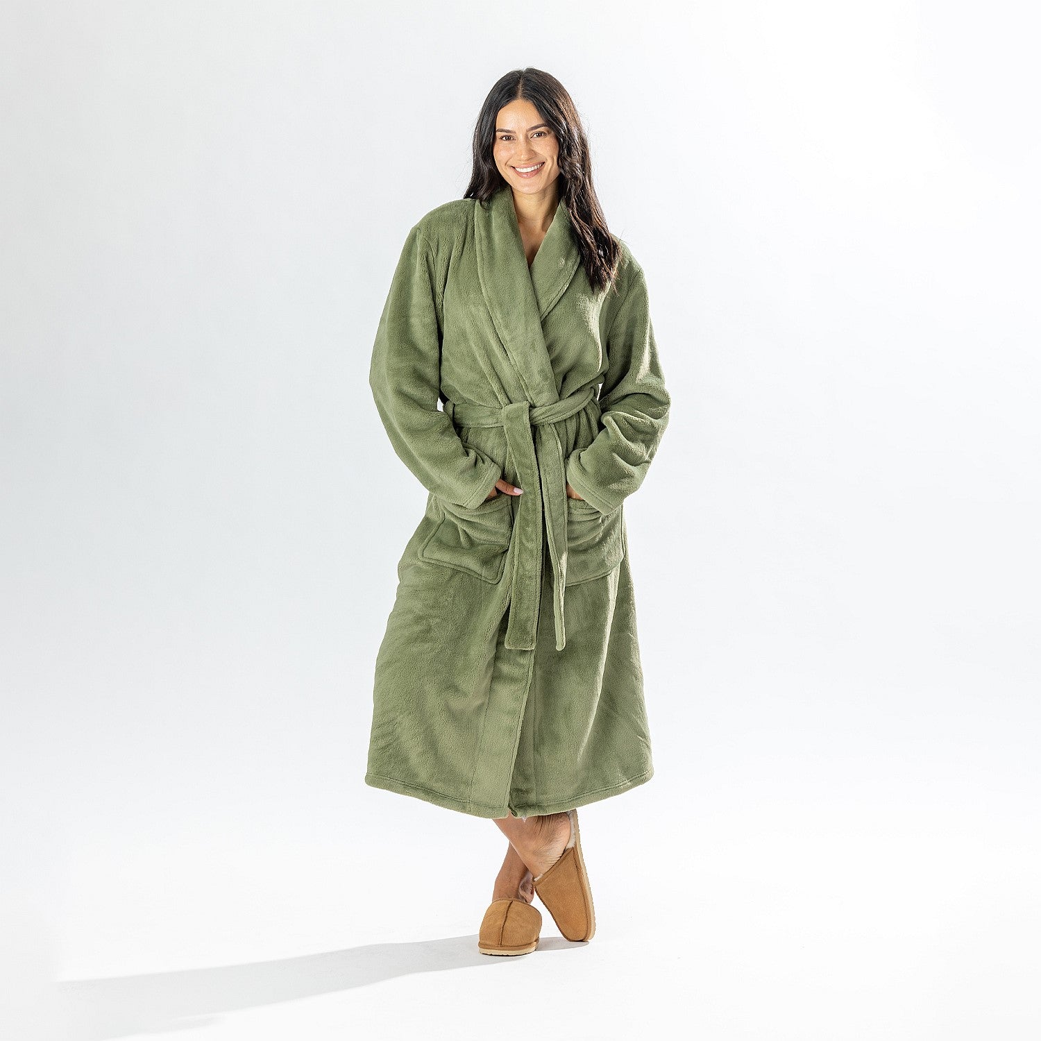 Solace So Soft Plush 3/4 Bathrobe