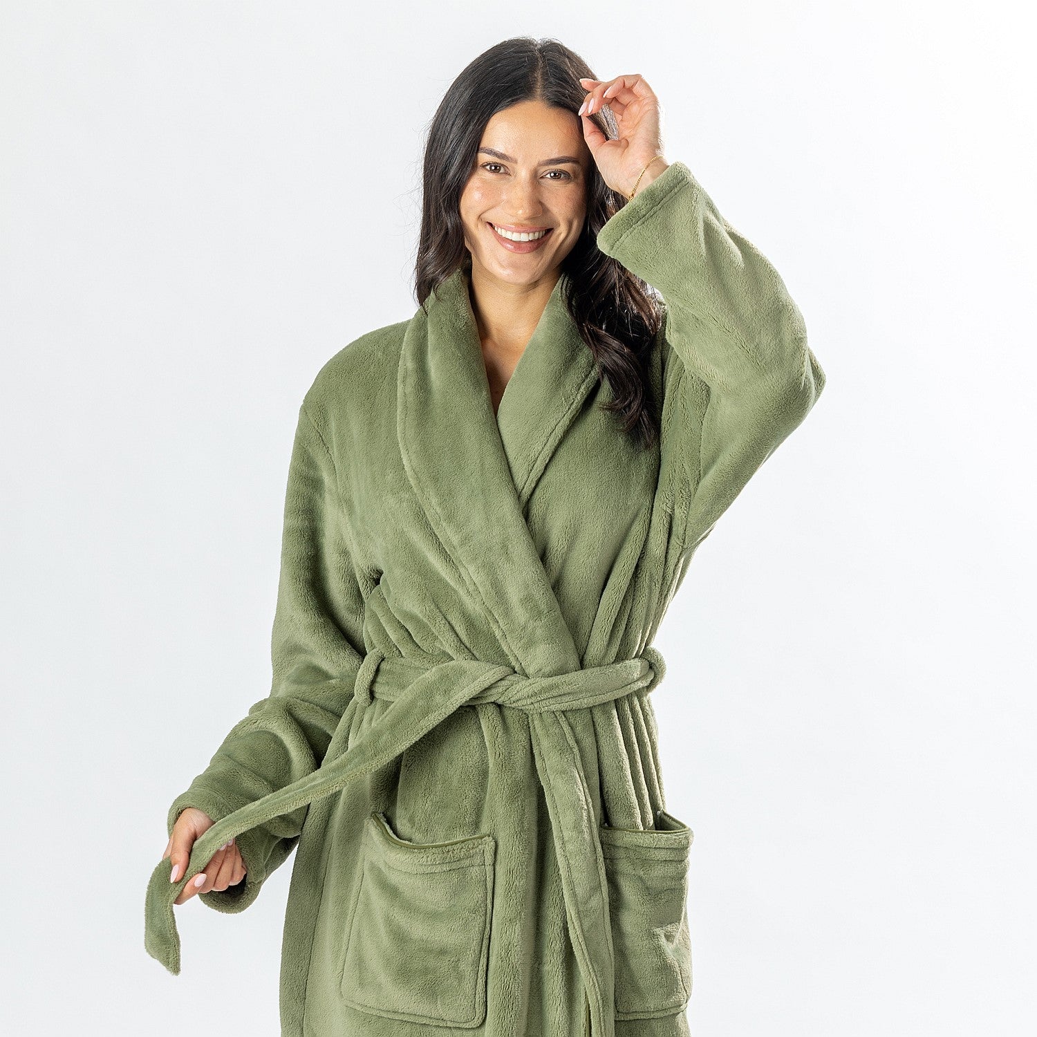 Solace So Soft Plush 3/4 Bathrobe