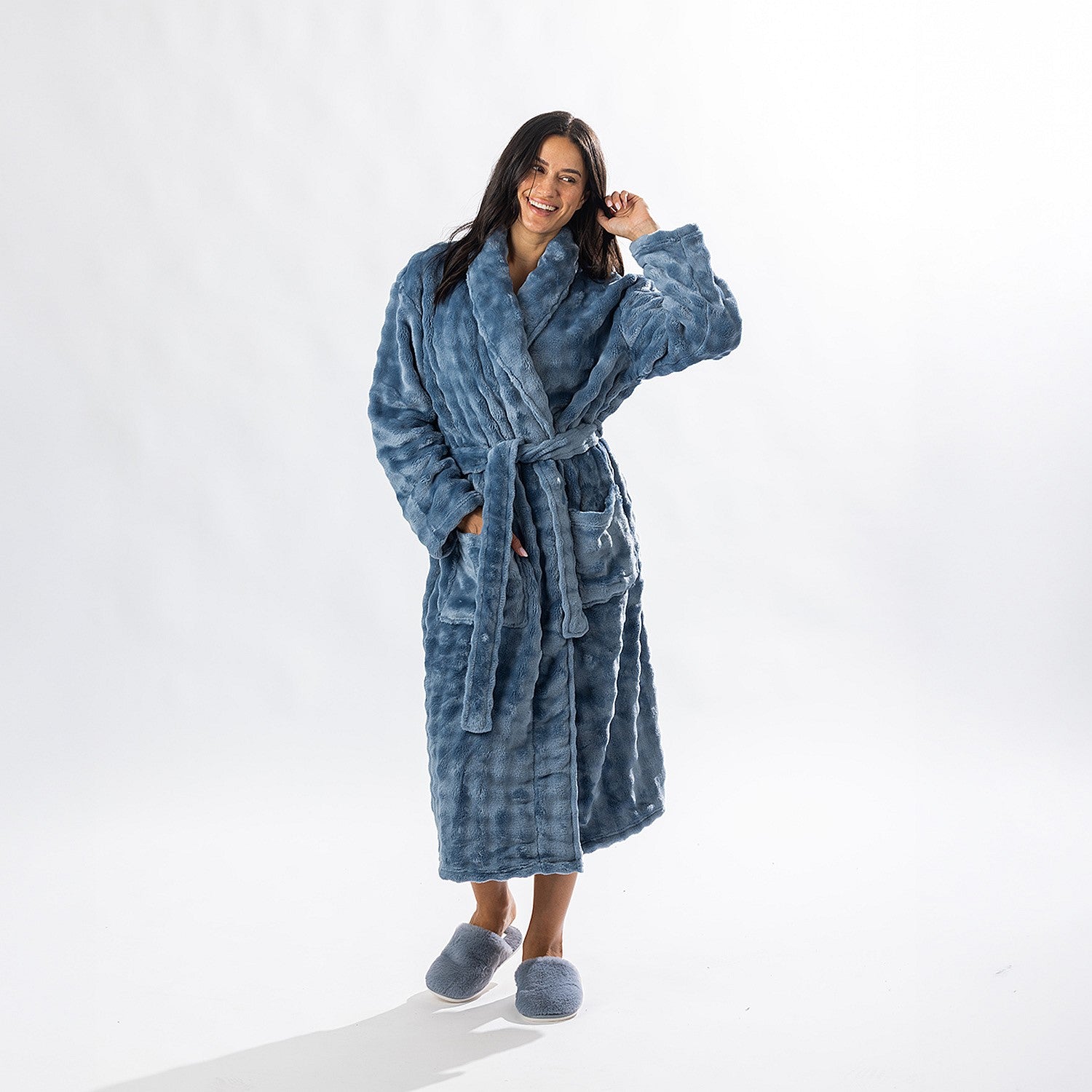 Solace Cody Texture 3/4 Length Bathrobe