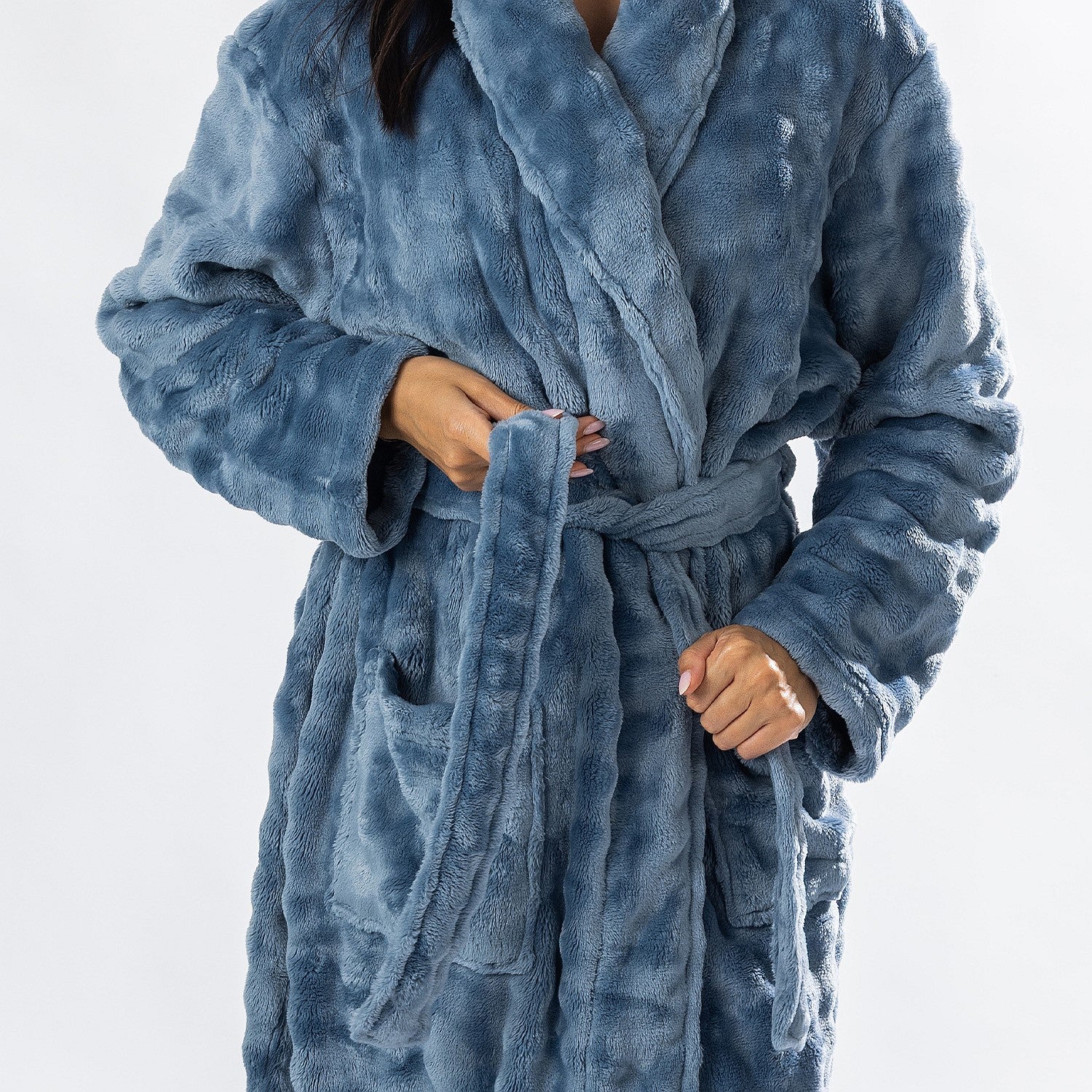 Solace Cody Texture 3/4 Length Bathrobe
