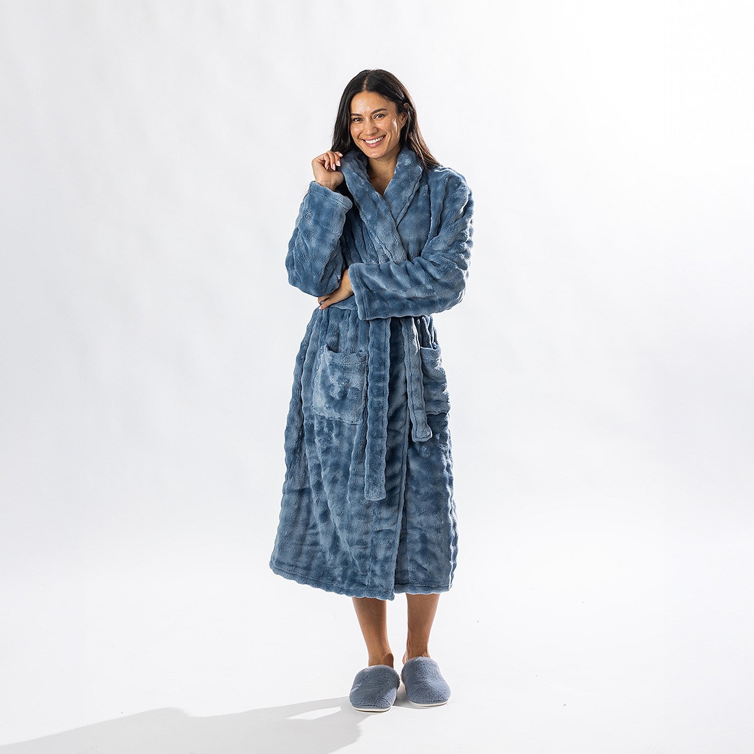 Solace Cody Texture 3/4 Length Bathrobe