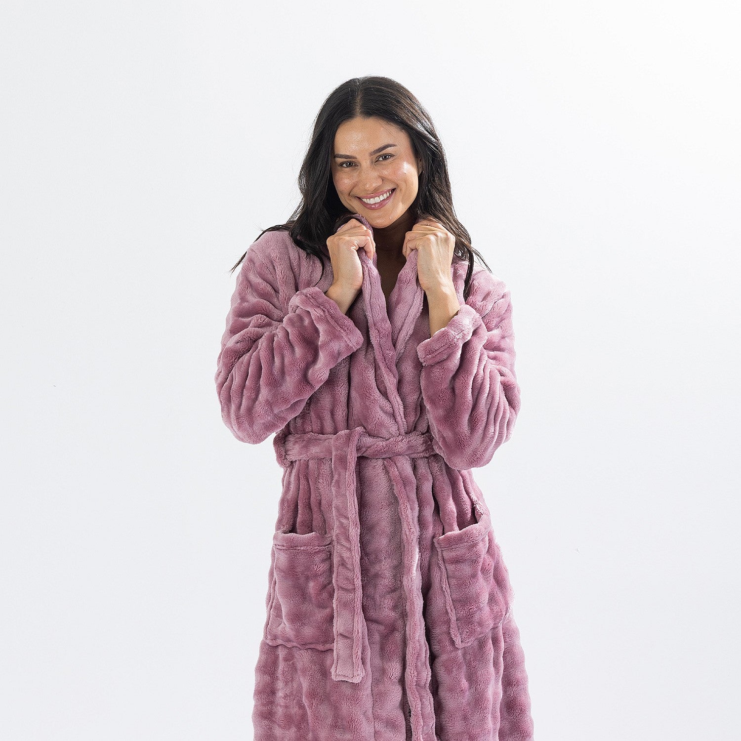 Solace Cody Texture 3/4 Length Bathrobe