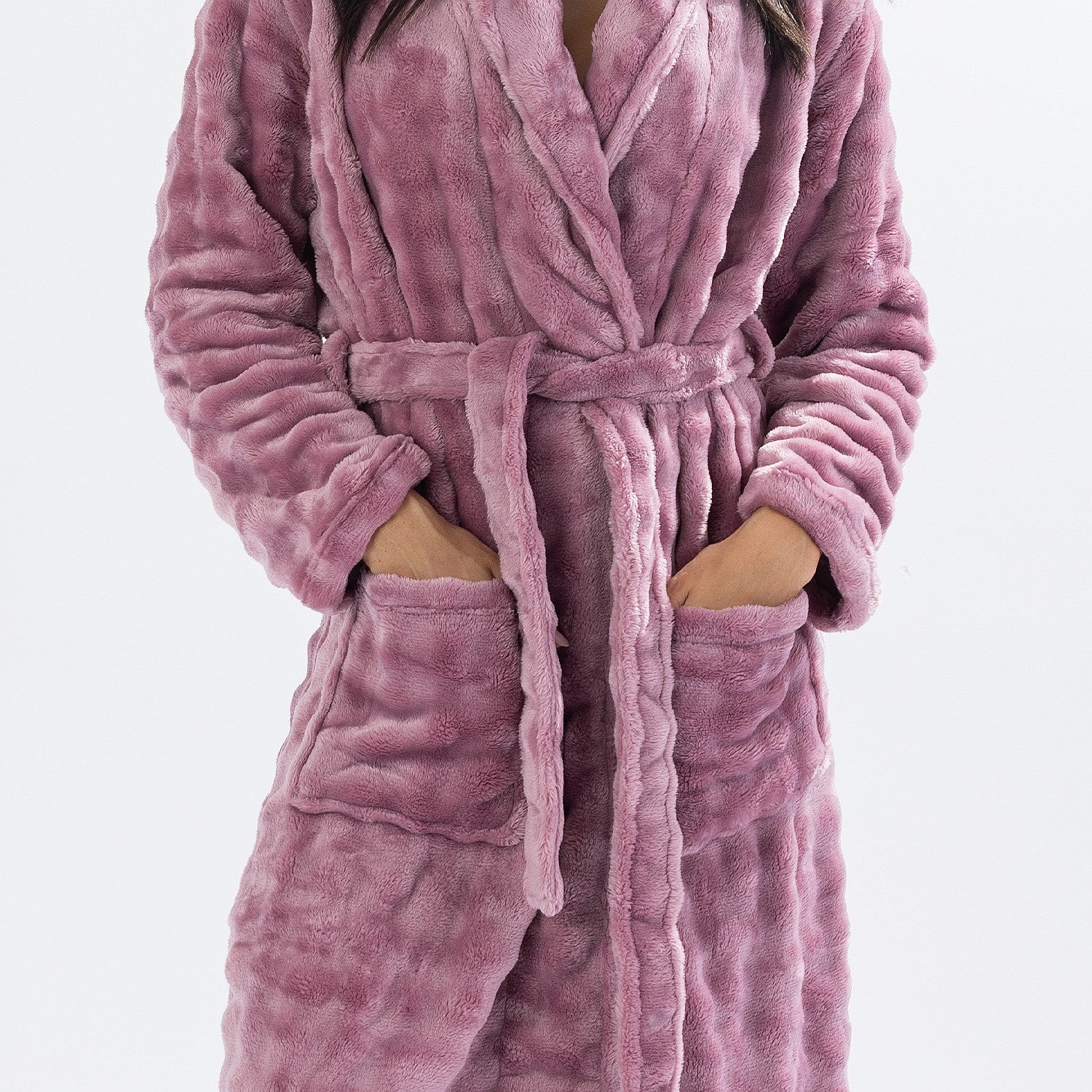 Solace Cody Texture 3/4 Length Bathrobe