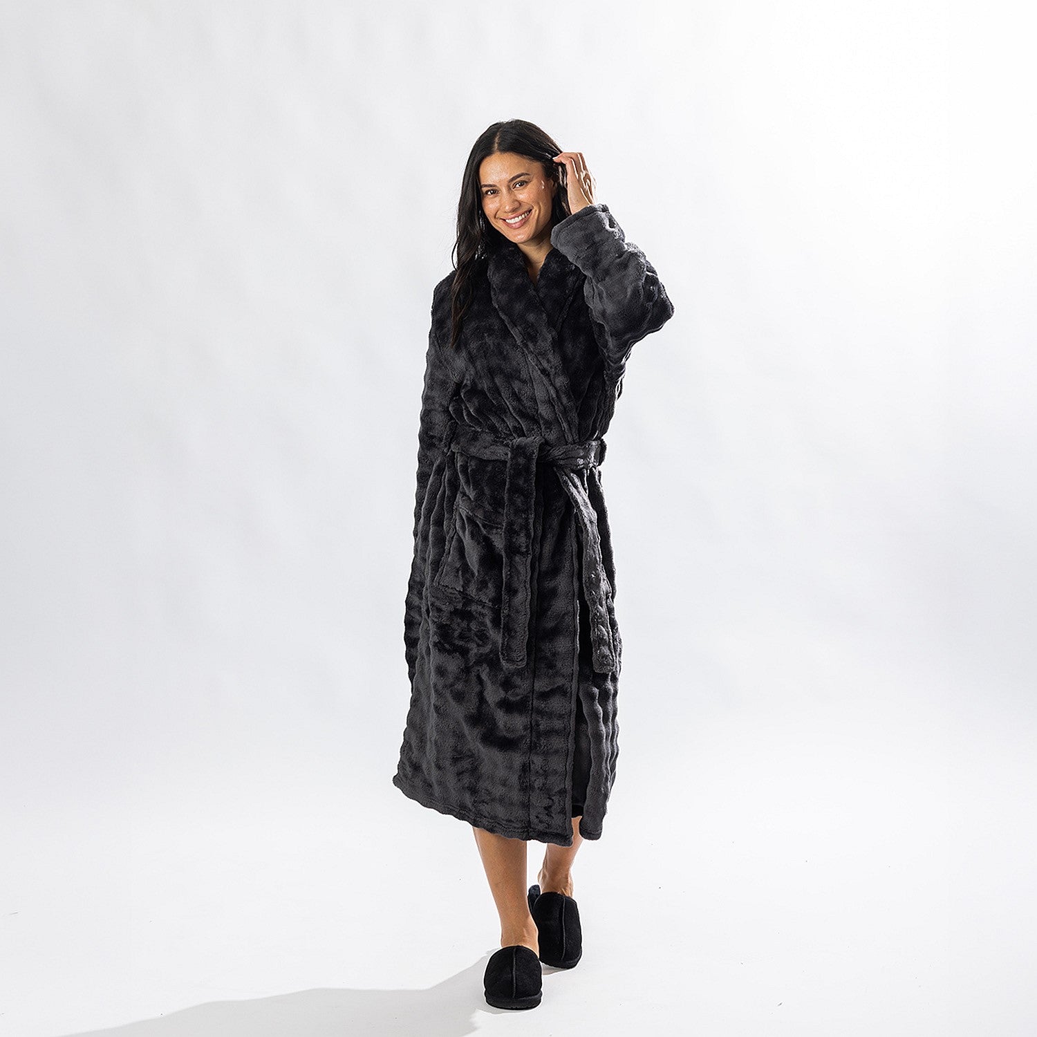 Solace Cody Texture 3/4 Length Bathrobe