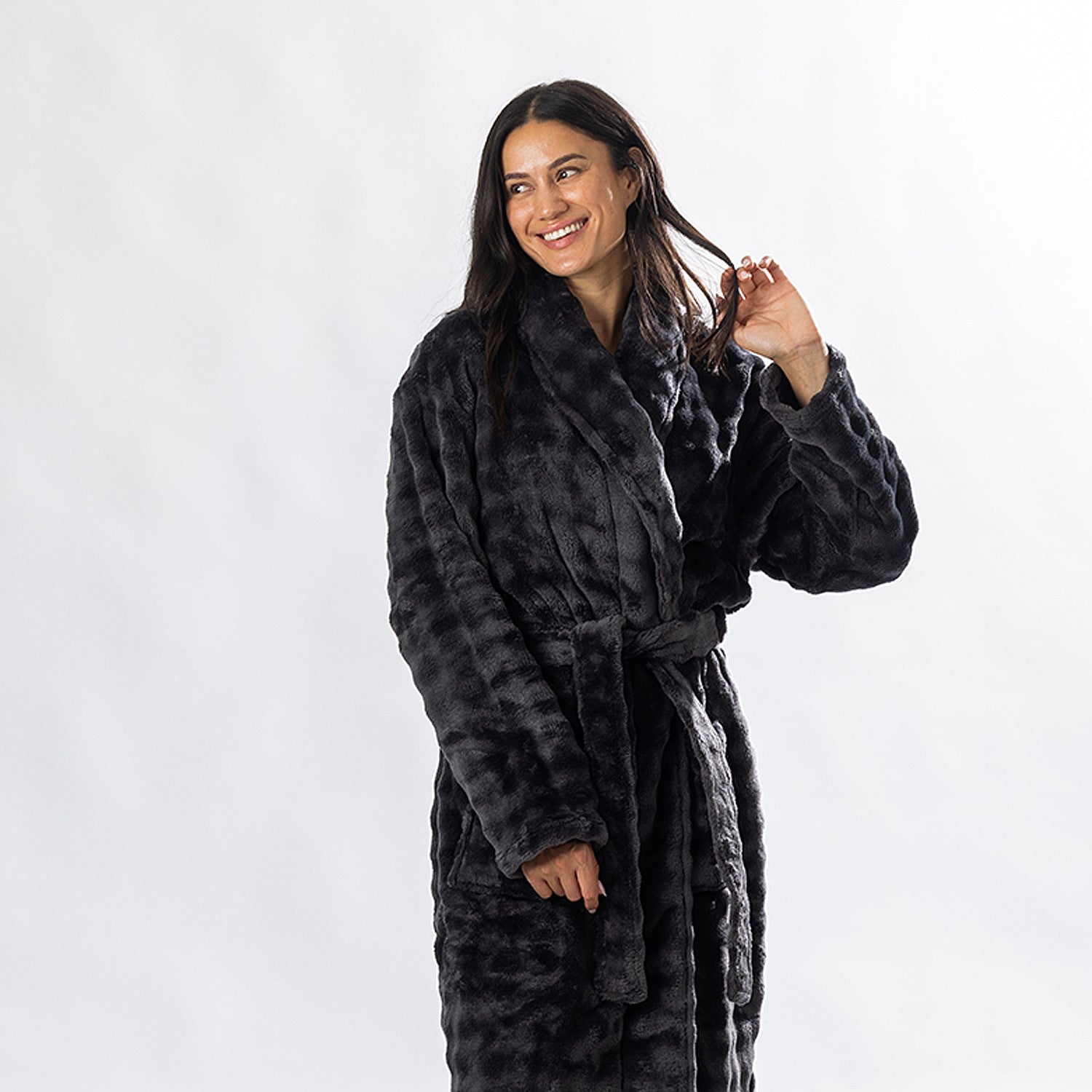 Solace Cody Texture 3/4 Length Bathrobe