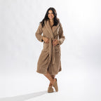 Design Republique Cable Hooded 3/4 Length Bathrobe
