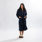 Design Republique Cable Hooded 3/4 Length Bathrobe