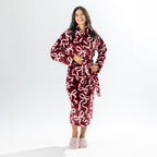 Amparo Endless Bows Bathrobe Cranberry