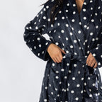 Design Republique Kellie Spot Plush Robe