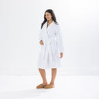 Fieldcrest Monisa Textured Bathrobe White