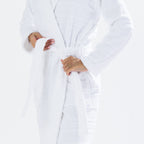 Fieldcrest Monisa Textured Bathrobe White