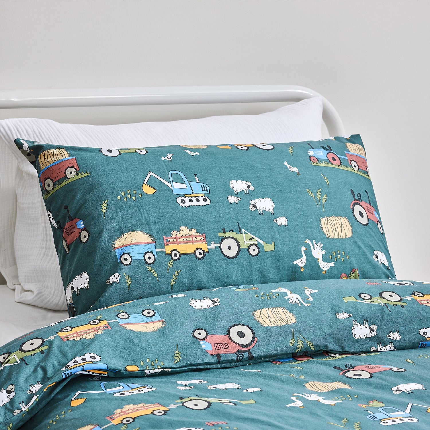 bb&b Kids Tractor Time Cotton Duvet Cover Set