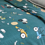 bb&b Kids Tractor Time Cotton Duvet Cover Set