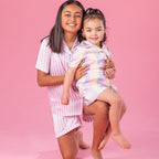 bb&b Sleep Kids Multi Striped Satin Sleepwear Set